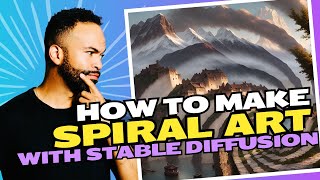 How to make AI Spiral Art with Stable Diffusion [upl. by Gentry188]