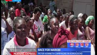 Race for Nairobi Peter Kenneth campaigns in Korogocho [upl. by Ytok]