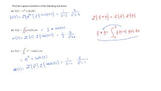 Diff Eqn Laplace transform of Convolution [upl. by Anola]