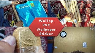 Unboxing PVCWallpaperSticker WolTop Extra Large PVC Wallpaper Sticker HD [upl. by Eissim158]