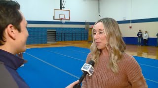 Bishop Dwenger head cheerleading coach Marie McAbee full interview 11102023 [upl. by Nirehs]