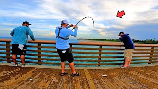 Fishing with Live Bait off the Pier and Caught This Ive Been Missing Out [upl. by Nomrej949]