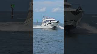 YACHT GLIDING INTO THE JETTY – SMOOTH AND STYLISH ENTRY [upl. by Ynes319]