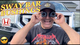 HONDA PILOT Front SWAY BAR BUSHING Replacement  How to Change Sway Bar Bushings on a Honda Pilot [upl. by Ahsinad752]