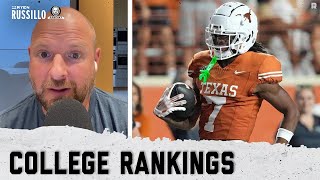 Ryen Russillo’s Top 12 College Football Rankings  The Ryen Russillo Podcast [upl. by Atinek240]