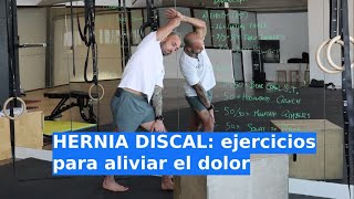 Hernia discal dos ejercicios para aliviar el dolor  CuídatePlus [upl. by Elcarim]