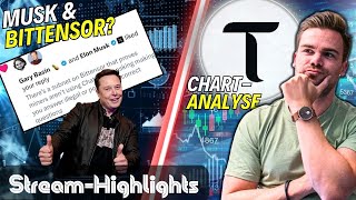 KRYPTO Chartanalyse Bittensor TAO  Elon Musk quotlikedquot Bittensor post  StreamHighlights [upl. by Auqenaj]