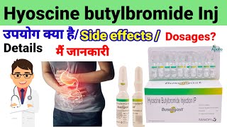 Hyoscine butylbromide 20mg injection Buscogast 20mg injectionUses side effects dosages use [upl. by Gianni]