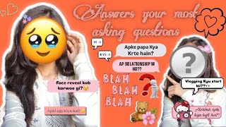 Answering your most asked questions🫶🏻🥹AM Vl0ggeRs🎀 [upl. by Eissak744]