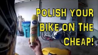 Two Wheel Tuesday Tech Tip 2 Cheap Motorcycle Polish [upl. by Alya]