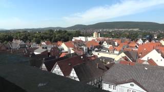 Blick vom Kirchturm der Nikolaikirche in Rinteln [upl. by Natehc]