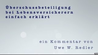 Überschussbeteiligung bei Lebensversicherern einfach erklärt [upl. by Eindys]