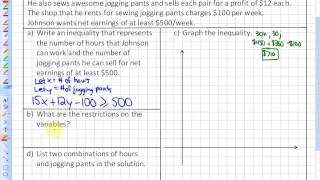 91 lesson 2 Linear Inequalities and Word Problems [upl. by Amehsyt718]