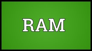 RAM Meaning [upl. by Phelan]