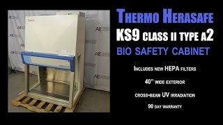 Thermo HeraSafe KS9 biosafety cabinet 0870M BIO CAB [upl. by Becka]