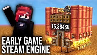 Early Game Steam Engine with Minecraft Create [upl. by Cecil]