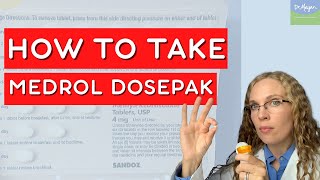 How to Take a Medrol Dosepak or 6 Day Pack of Prednisone 💊 [upl. by Alial]