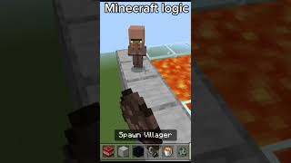 Minecraft logic minecraft shorts [upl. by Eardnaed879]