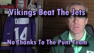 The Vikings Beat the Jets Despite Egregious Punting Game The Chilly Report [upl. by Demmahom155]