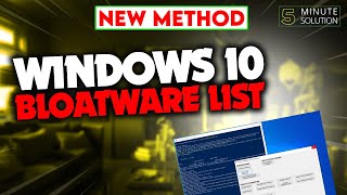 How to Remove Bloatware From Windows 10 2021 Windows 10 Debloater [upl. by Tibbitts]