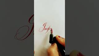 calligraphy lettering art handwriting talented skills [upl. by Yltnerb]