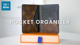 LOUIS VUITTON  Mens Pocket Organizer Review  Real vs Fake LV Wallet [upl. by Packer]