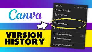 How to See Canva History [upl. by Brice96]