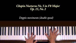 Chopin Nocturne Op 15 No 2 in Fsharp Major Piano Tutorial [upl. by Delwyn]