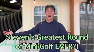 The Greatest Round of Mini Golf EVER Shooting the lowest score possible [upl. by Nabois]