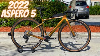 NEW 2022 CERVELO ASPERO 5 INTEGRATED AERO GRAVEL BIKE BEST GRAVEL OUT [upl. by Annayehc]