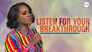 Listen For Your Breakthrough X Sarah Jakes Roberts [upl. by Inhoj714]