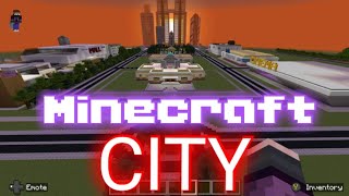 Building a Minecraft City minecraft gaming minecraftcity tutorial [upl. by Essirehc828]