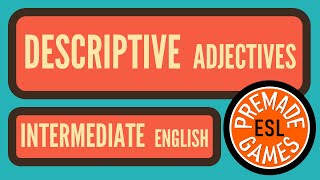 Descriptive Words Grammar Quiz  Intermediate English  Describing With Adjectives and Participles [upl. by Peterson]