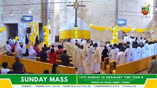 SUNDAY MASS  THIRTEENTH SUNDAY IN ORDINARY TIME  PRINCE OF PEACE ABBEY TIGONI [upl. by Anavahs149]