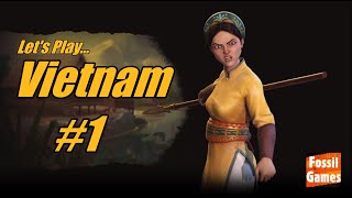 Civ 6  Vietnam Kublai Khan Monopolies and Corporations deity lets play 1 [upl. by Ilahtan]