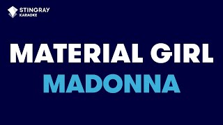 Madonna  Material Girl Karaoke with Lyrics [upl. by Wendell]