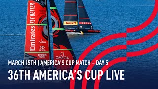 Day 5 Full Race Replay  The 36th America’s Cup Presented by PRADA [upl. by Atikan]