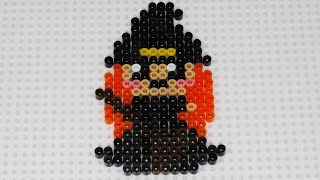 How to Make a Perler Beads Halloween Witch  Beaded Animal Crafting Idea [upl. by Marys]