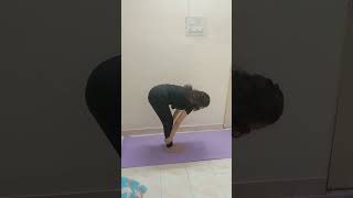 5 Days 5 Different Standing Asanas Day 5 ashortadayyoutubeshortsyogayogapractice [upl. by Parker]