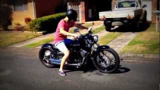 Yamaha xvs650 V star custom bobber [upl. by Lundberg547]