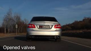 Mercedes E550 W212  SOUND  STARTUP  ACCELERATION Baq Exhaust [upl. by Inalawi]