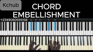 Learn this piano chord embellishments  gospelpiano [upl. by Nivi]