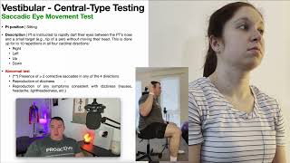 Saccadic Eye Movement Test 👀  Central Deficit Testing [upl. by Reyam]