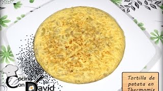 Tortilla de Patata en Thermomix  Receta [upl. by Cosimo]