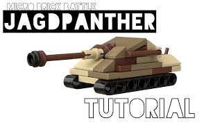 WW2 Lego Battlin’ BricksMicro Brick Battle Jagdpanther tutorialBuilding Instructions [upl. by Ad943]