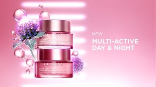 Meet the new MultiActive Day and Night Creams  Clarins [upl. by Coheman]