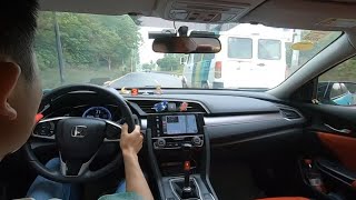 十代思域手动挡日常乡间小道丝滑溜车 [upl. by Liliane201]