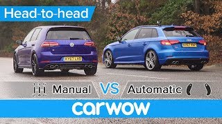 VW Golf R vs Audi S3 manual vs automatic DRAG RACE  what difference does the gearbox make [upl. by Ecyle]