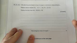 GCSE Combined Science Chemistry Paper 1  by mass calculation [upl. by Aihsenrad]