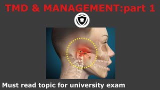 Temperomandibular Disorders amp ManagementPart 1 [upl. by Ianej]